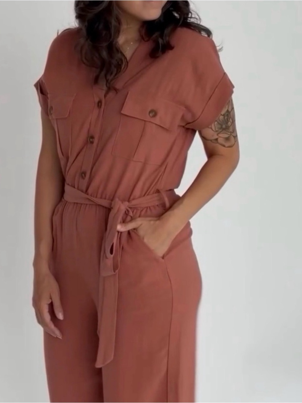 Blu Pepper Rust Jumpsuit